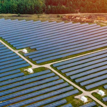 Centrale solaire en forêt