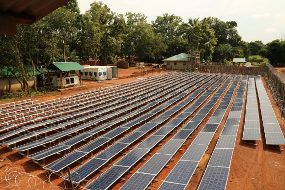 Champ de panneau solaire et les contraintes techniques