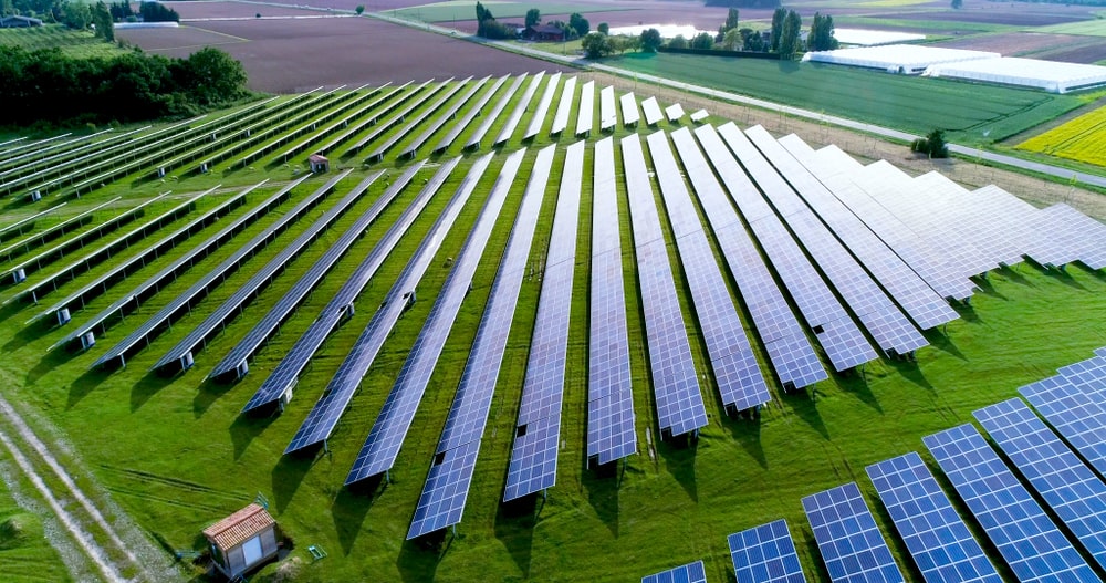 Installation de centrale solaire